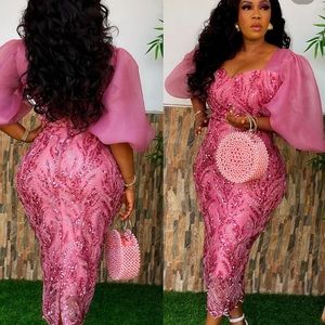 Pink Sparkle over the knee dress